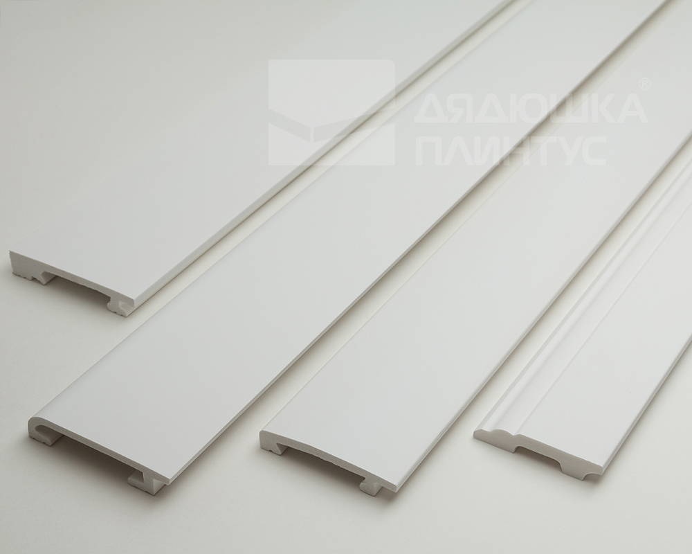 Плинтус СОЛИД 1 UHD 45/90 90*20*2000 Белый под покраску