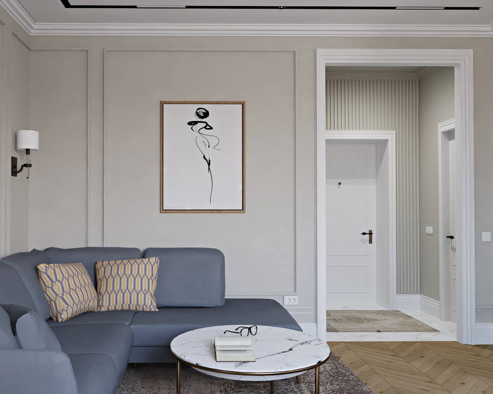 Плинтус потолочный из полистирола высокой плотности HI-WOOD A120 120х36мм 2,0м