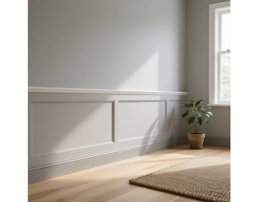 Плинтус из полистирола высокой плотности NMC Wallstyl FO1 Белый