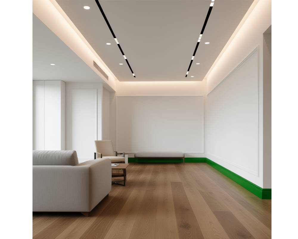 Плинтус из полистирола высокой плотности Волшебная палочка MSPOL 118 55*15*2000 Белый под покраску