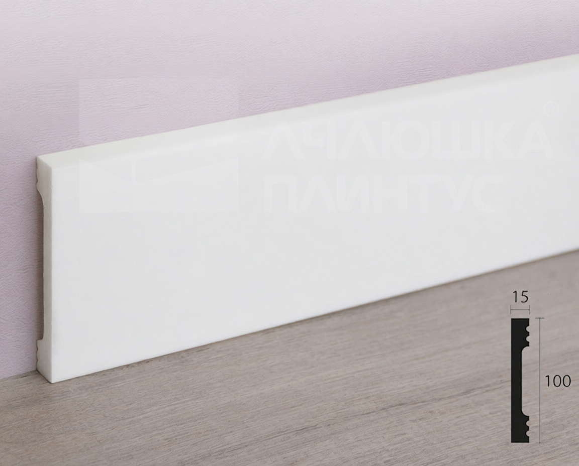 Плинтус из полистирола высокой плотности NMC Wallstyl FD10 Белый