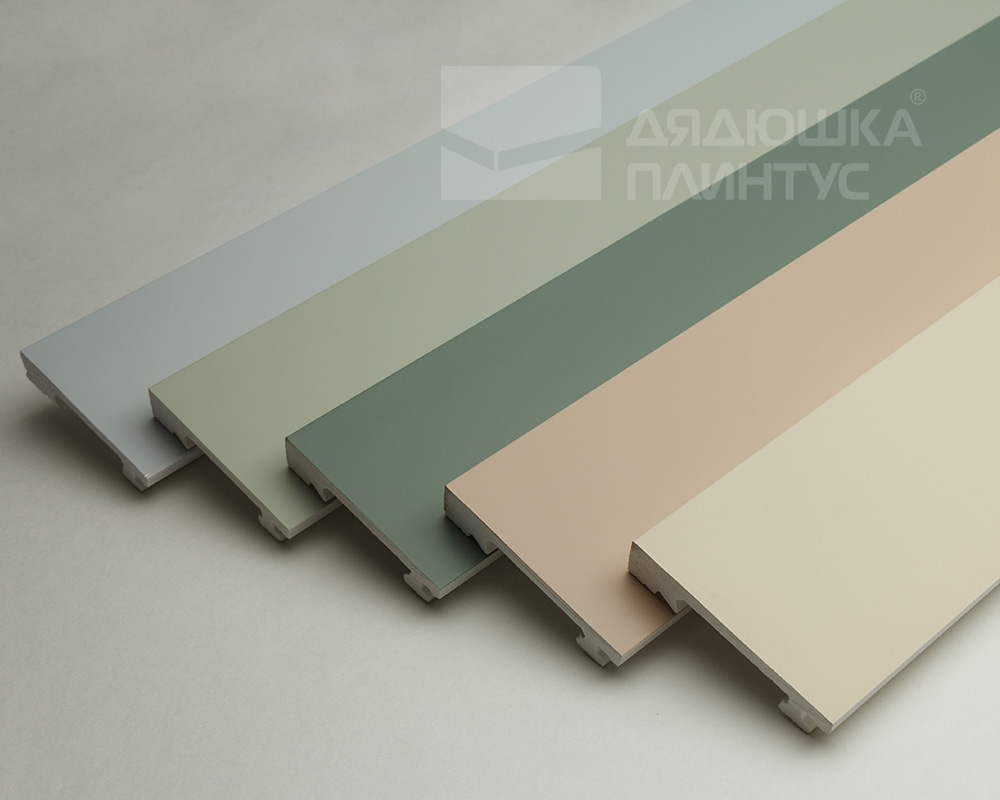 Плинтус из полистирола высокой плотности Волшебная Палочка. Окрашенная. 80мм 2м. NCS 4005-Y20R