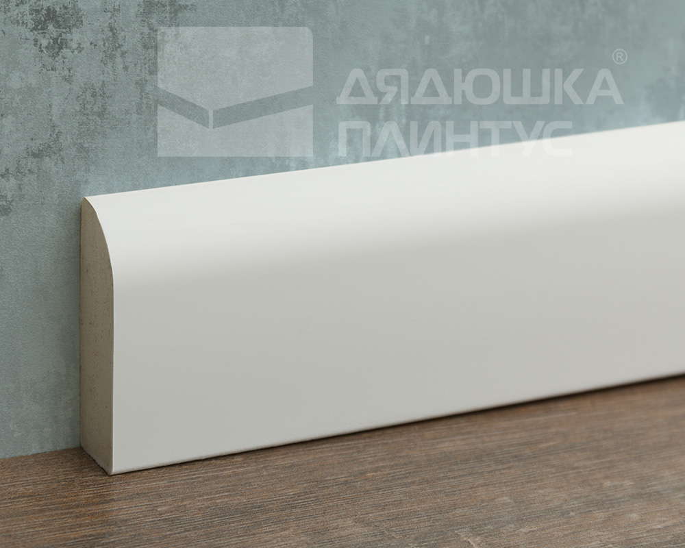 Плинтус из полистирола высокой плотности Волшебная палочка MSPOL 118 55*15*2000 Белый под покраску