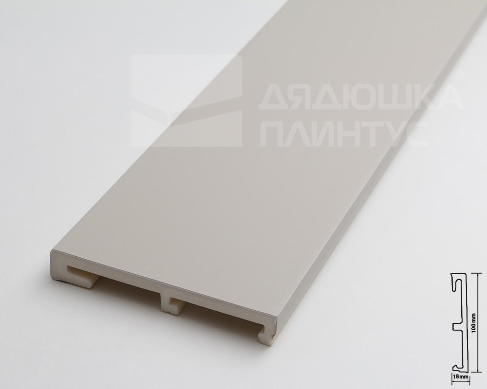 Плинтус напольный Salag Alpha 100 Касзмир 2,4м