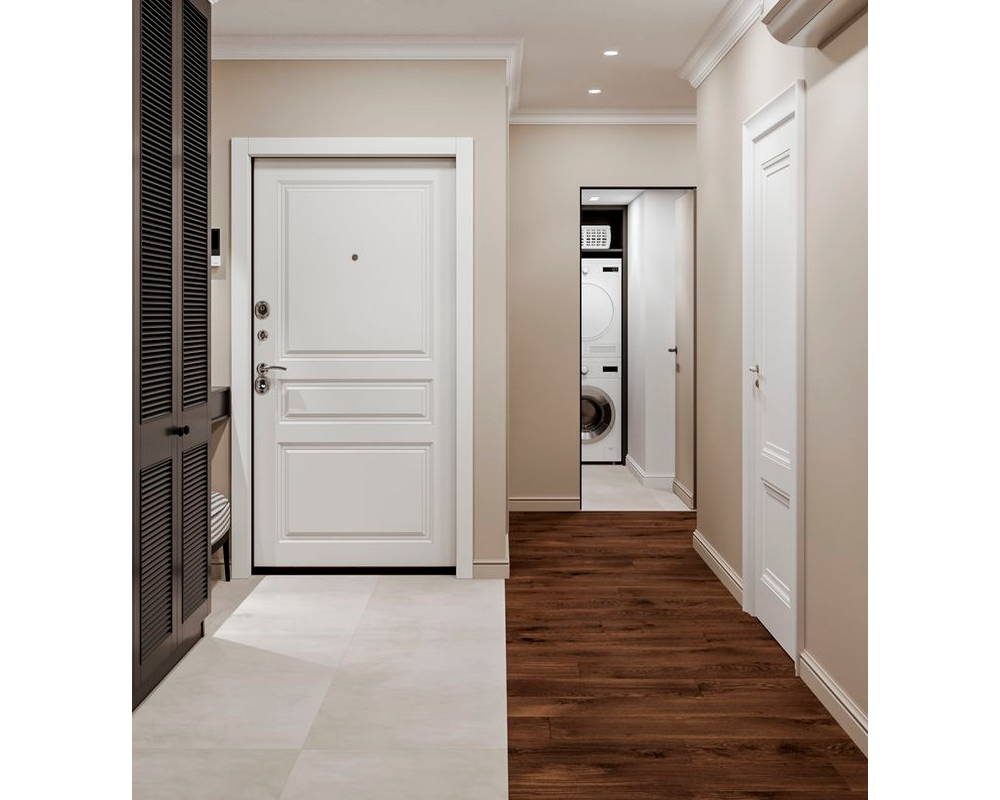 Плинтус из полистирола высокой плотности Волшебная палочка MSPOL 118 55*15*2000 Белый под покраску