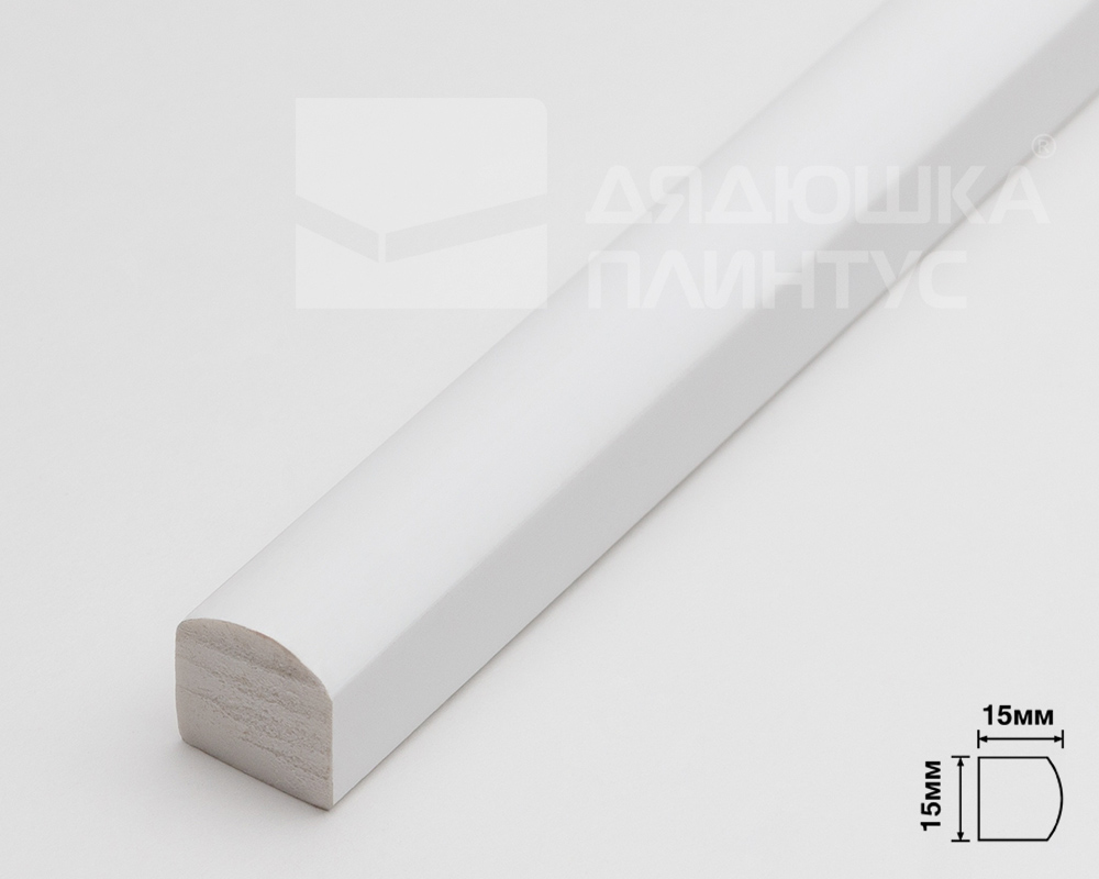 Молдинг из полистирола высокой плотности HI-WOOD D15V2 15х15ммх 2,7м