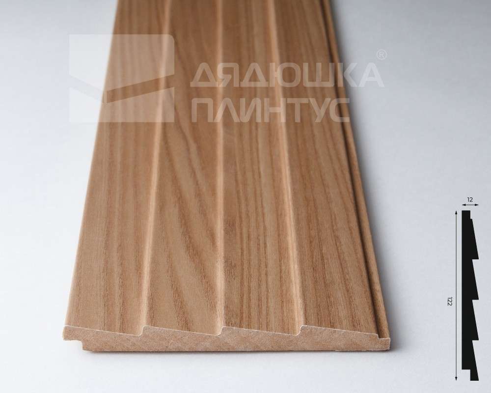 Панель МДФ ACUPAN 61.08.122505.95 зубья 12х122х2760 мм Эльм натуральный