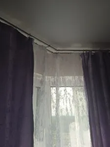 Карниз двухрядный кованый УЮТ d25мм 2,4м Белый