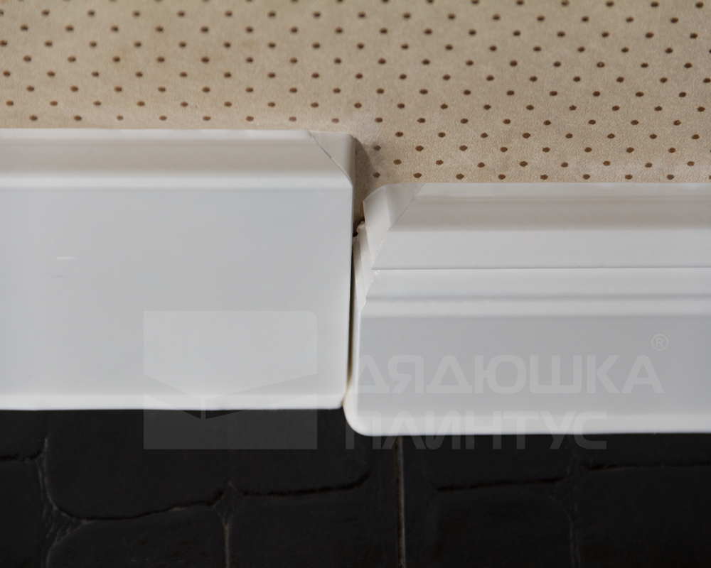 Плинтус ХДФ Dollken Cubu Flex Life 100 мм х 2,5 м 1013 (5012) Белый